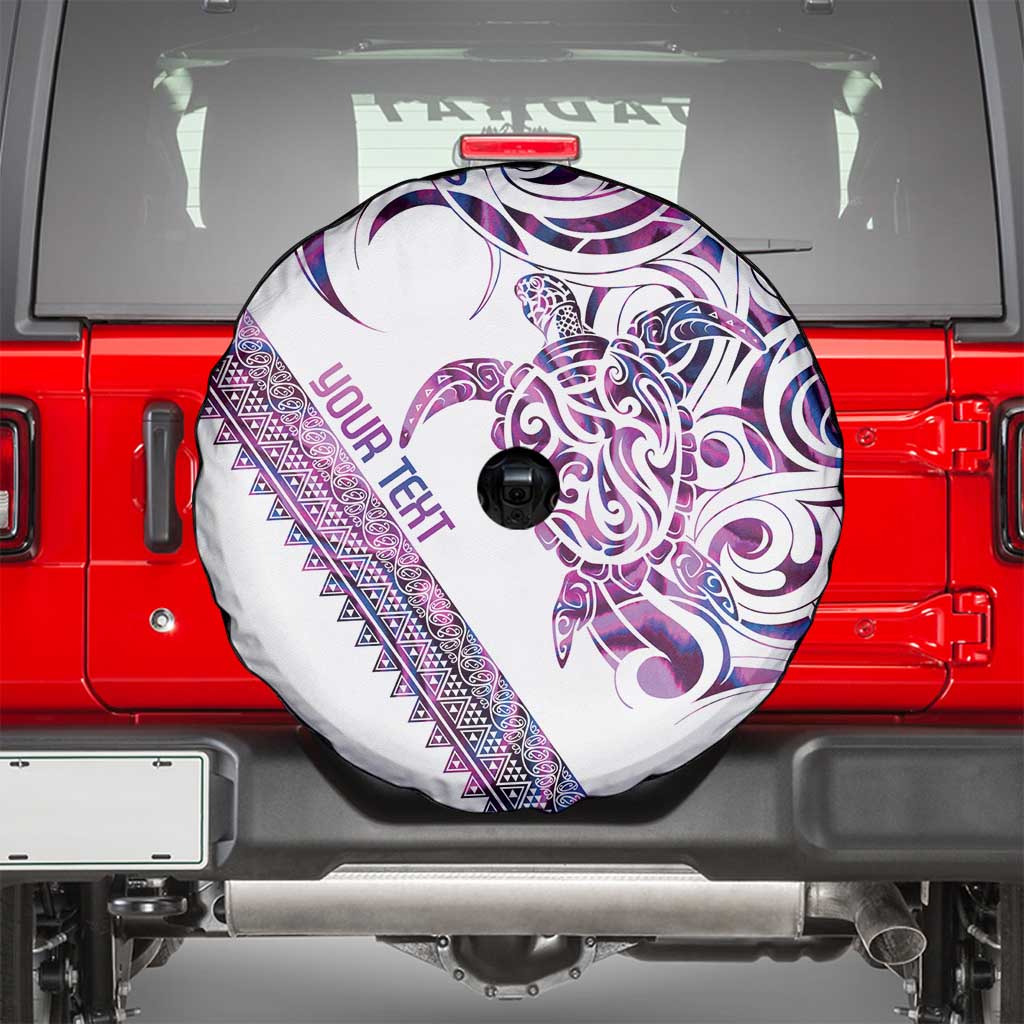 Mawhero Paua shell Kowhaiwhai Taniko Personalised Spare Tire Cover Turtle Tattoo Maori Tribal Style