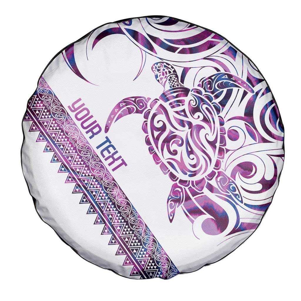 Mawhero Paua shell Kowhaiwhai Taniko Personalised Spare Tire Cover Turtle Tattoo Maori Tribal Style
