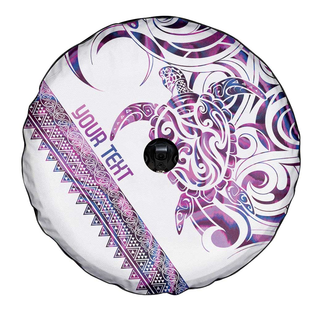 Mawhero Paua shell Kowhaiwhai Taniko Personalised Spare Tire Cover Turtle Tattoo Maori Tribal Style