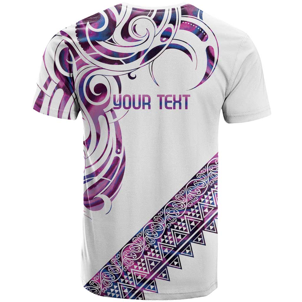 Mawhero Paua shell Kowhaiwhai Taniko Personalised T Shirt Turtle Tattoo Maori Tribal Style LT9 - Polynesian Pride
