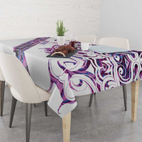 Mawhero Paua shell Kowhaiwhai Taniko Personalised Tablecloth Turtle Tattoo Maori Tribal Style