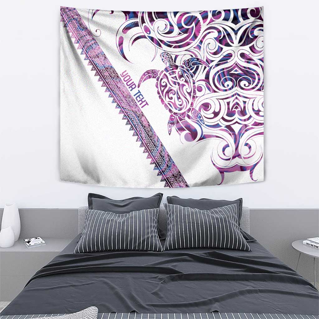 Mawhero Paua shell Kowhaiwhai Taniko Personalised Tapestry Turtle Tattoo Maori Tribal Style