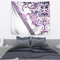 Mawhero Paua shell Kowhaiwhai Taniko Personalised Tapestry Turtle Tattoo Maori Tribal Style