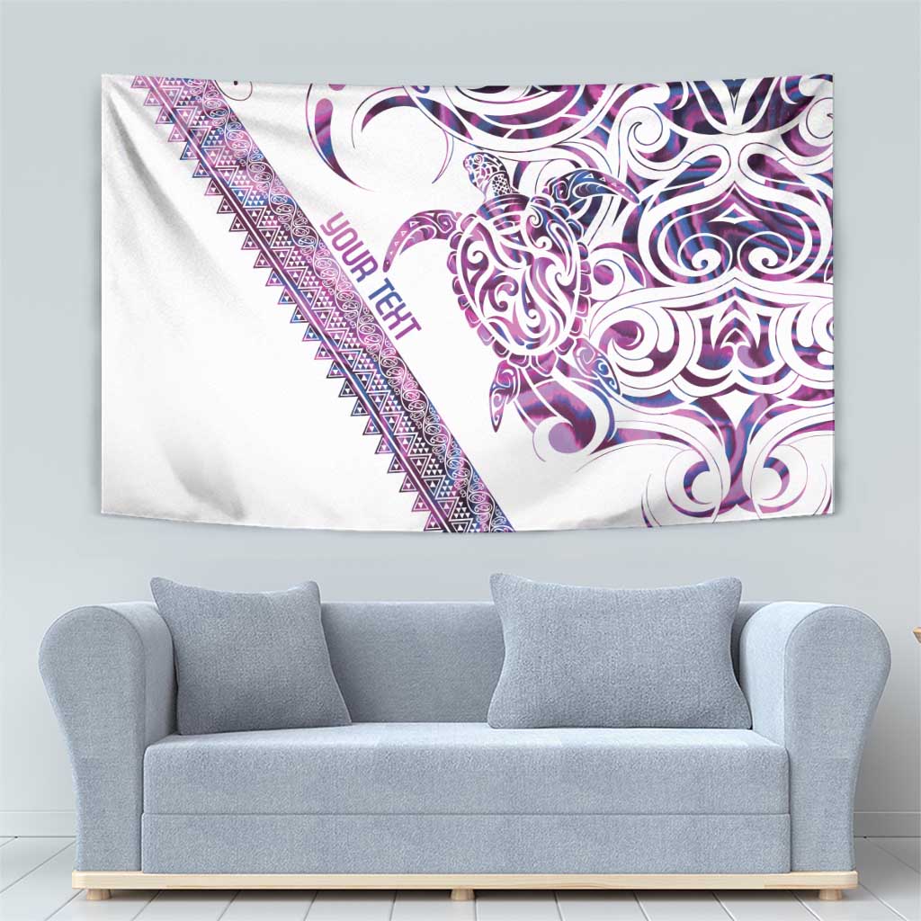 Mawhero Paua shell Kowhaiwhai Taniko Personalised Tapestry Turtle Tattoo Maori Tribal Style