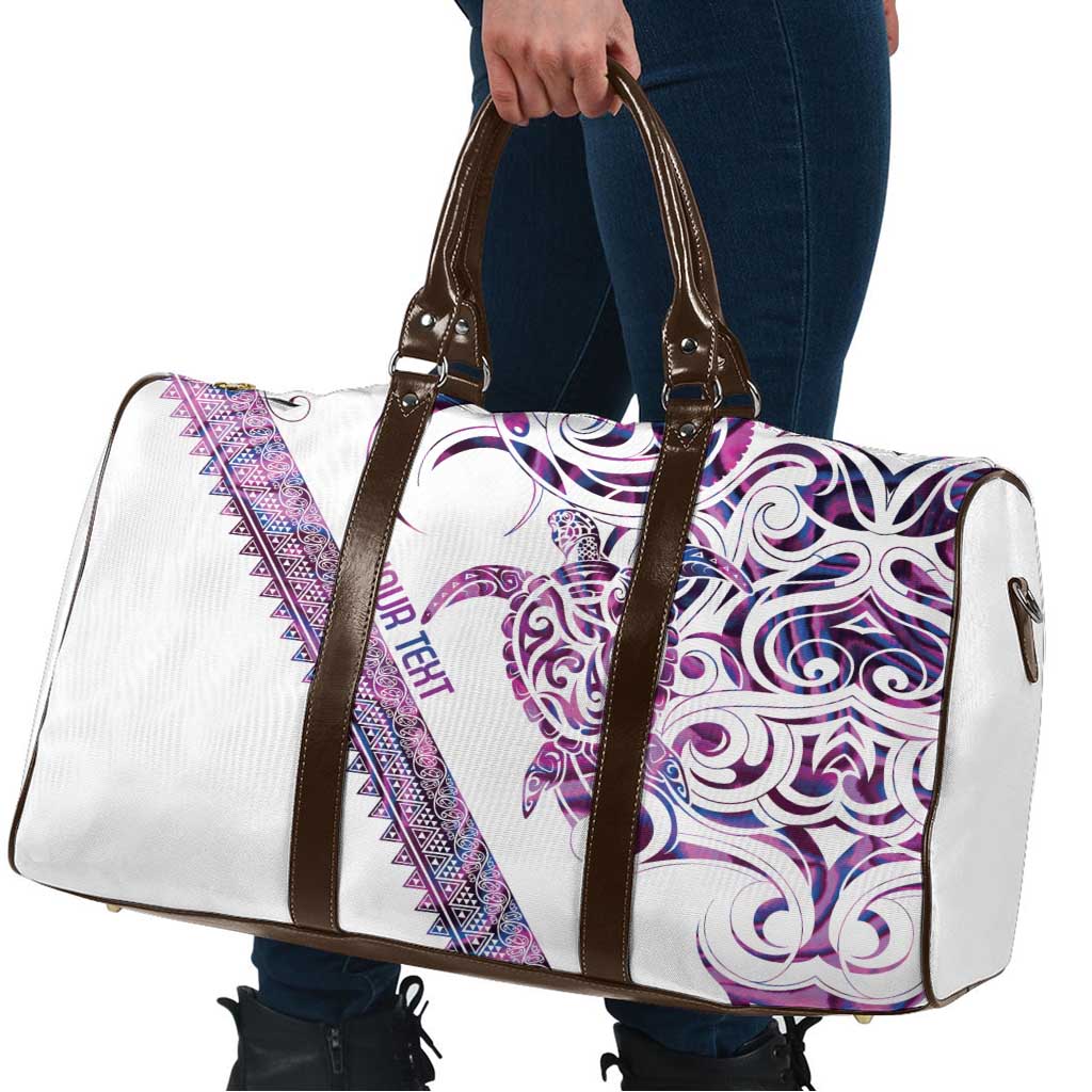 Mawhero Paua shell Kowhaiwhai Taniko Personalised Travel Bag Turtle Tattoo Maori Tribal Style LT9 - Polynesian Pride