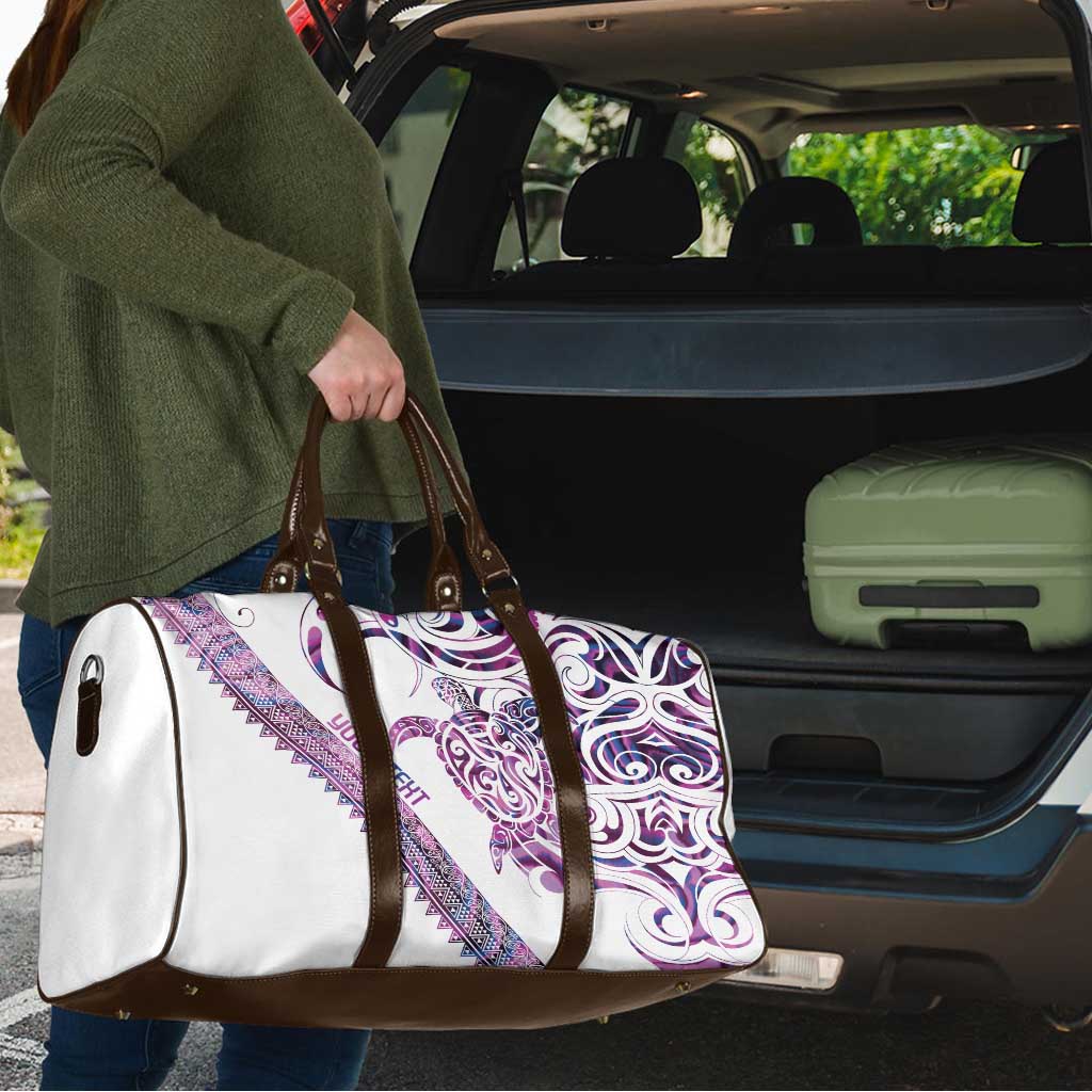 Mawhero Paua shell Kowhaiwhai Taniko Personalised Travel Bag Turtle Tattoo Maori Tribal Style LT9 - Polynesian Pride