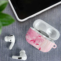 Breast Cancer Awareness AirPods Case Maile Pikake Lokelani Crown Flower Lei Inspired