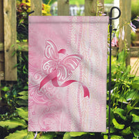 Breast Cancer Awareness Garden Flag Maile Pikake Lokelani Crown Flower Lei Inspired LT9 Garden Flag Pink - Polynesian Pride