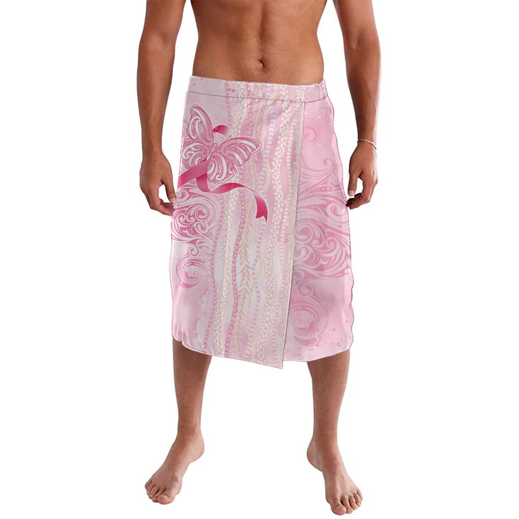 Breast Cancer Awareness Lavalava Maile Pikake Lokelani Crown Flower Lei Inspired LT9 Pink - Polynesian Pride