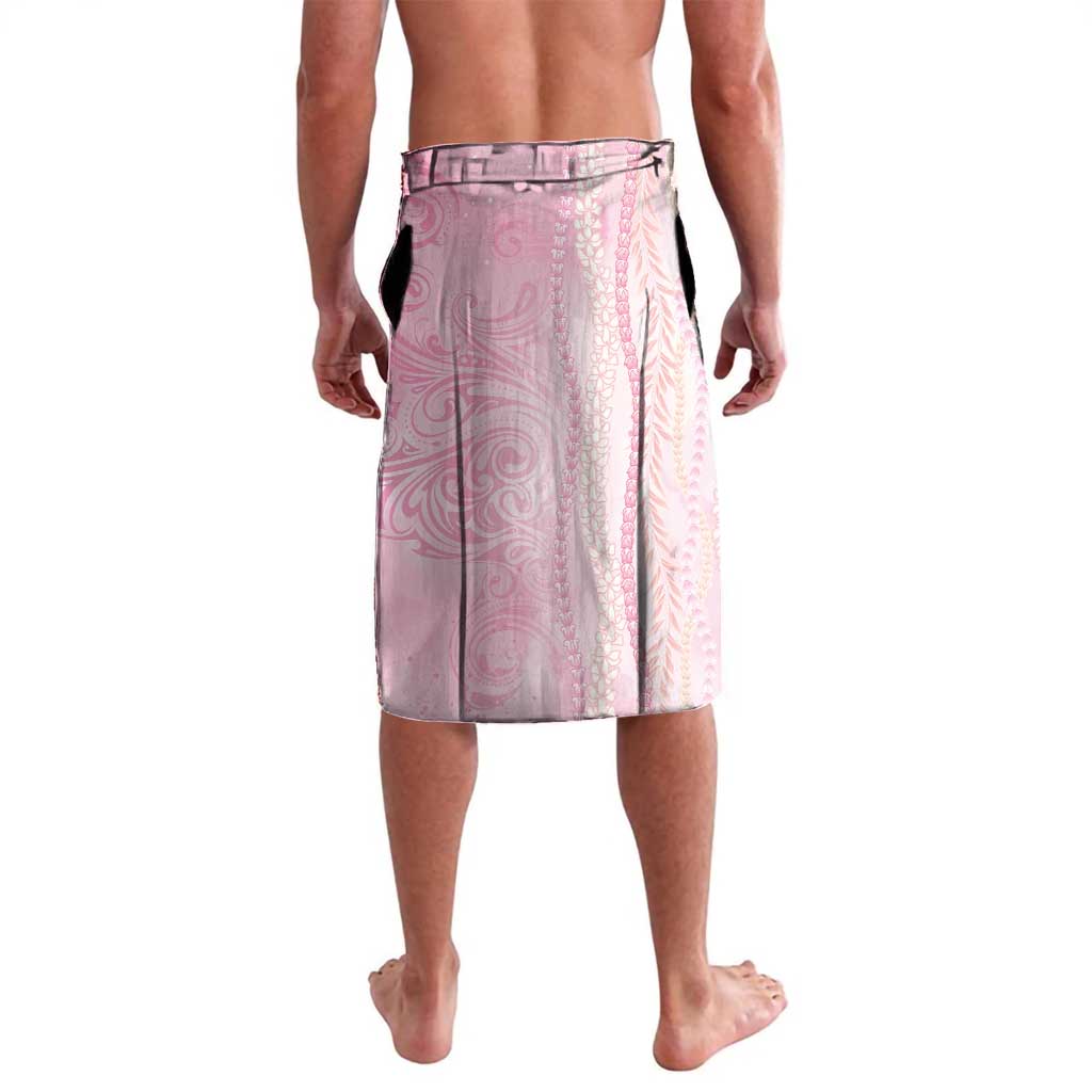 Breast Cancer Awareness Lavalava Maile Pikake Lokelani Crown Flower Lei Inspired LT9 - Polynesian Pride
