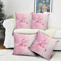 Breast Cancer Awareness Pillow Cover Maile Pikake Lokelani Crown Flower Lei Inspired