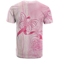 Breast Cancer Awareness T Shirt Maile Pikake Lokelani Crown Flower Lei Inspired LT9 - Polynesian Pride