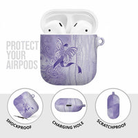 Epilepsy Awareness AirPods Case Maile Pikake Lokelani Crown Flower Lei Inspired