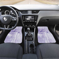 Epilepsy Awareness Car Mats Maile Pikake Lokelani Crown Flower Lei Inspired LT9 Set 2pcs - Front Purple - Polynesian Pride