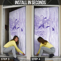 Epilepsy Awareness Door Cover Maile Pikake Lokelani Crown Flower Lei Inspired