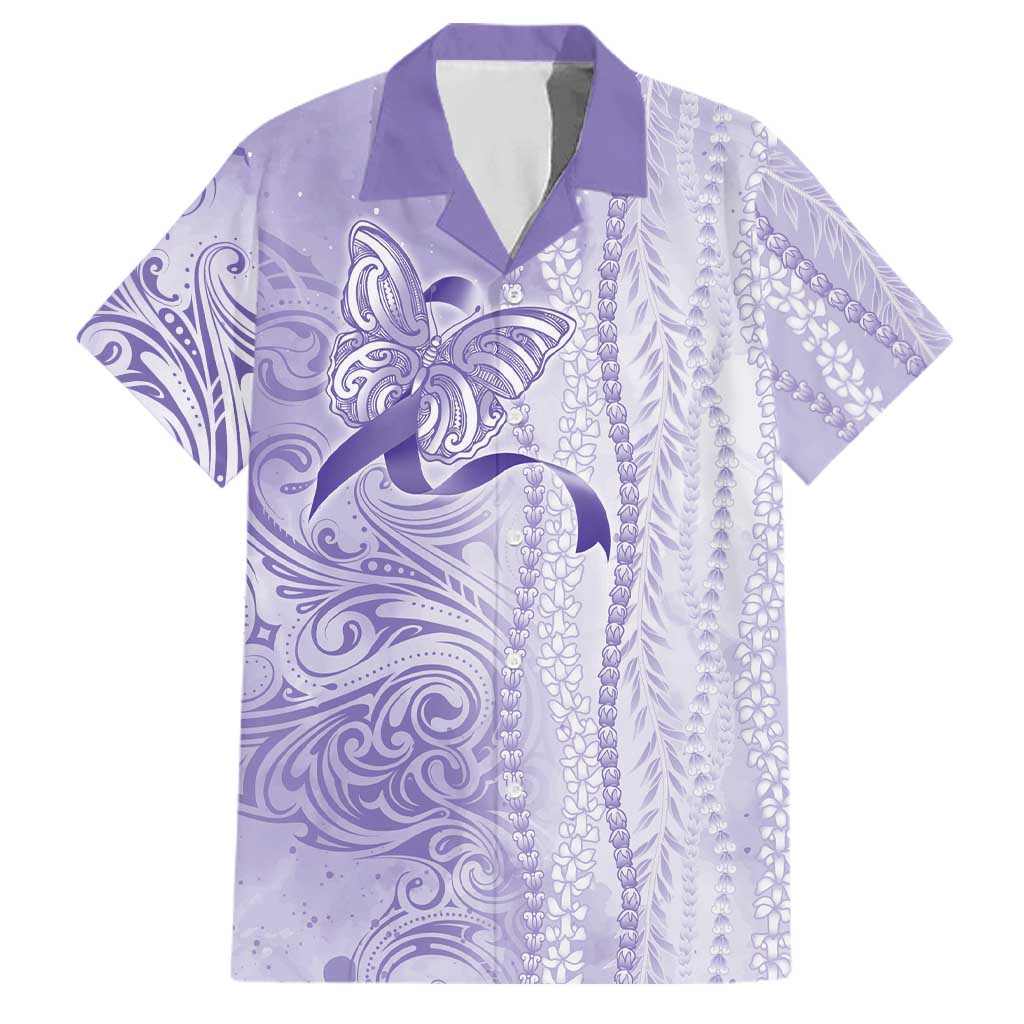 Epilepsy Awareness Family Matching Off Shoulder Short Dress and Hawaiian Shirt Maile Pikake Lokelani Crown Flower Lei Inspired