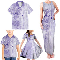 Epilepsy Awareness Family Matching Tank Maxi Dress and Hawaiian Shirt Maile Pikake Lokelani Crown Flower Lei Inspired LT9 - Polynesian Pride
