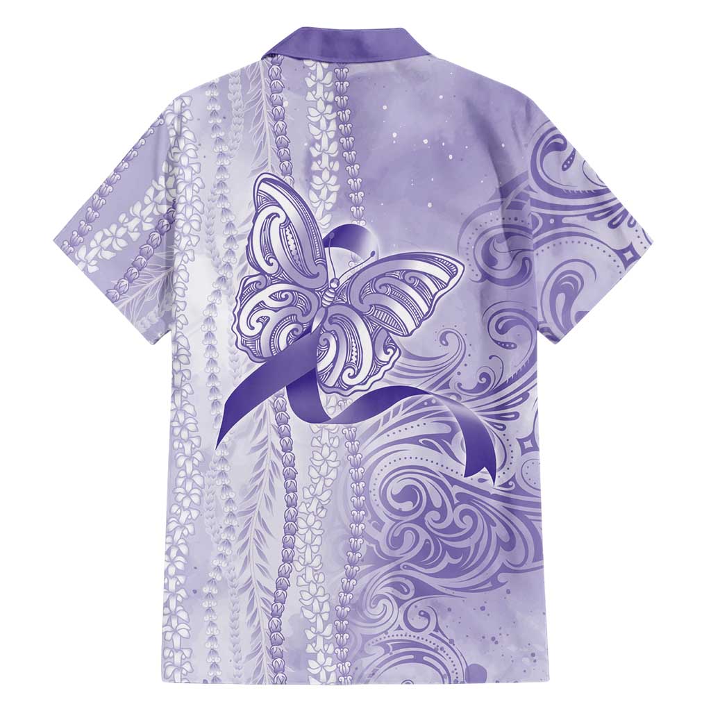 Epilepsy Awareness Hawaiian Shirt Maile Pikake Lokelani Crown Flower Lei Inspired