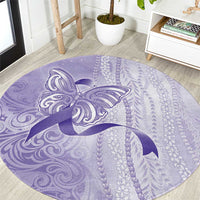 Epilepsy Awareness Round Carpet Maile Pikake Lokelani Crown Flower Lei Inspired