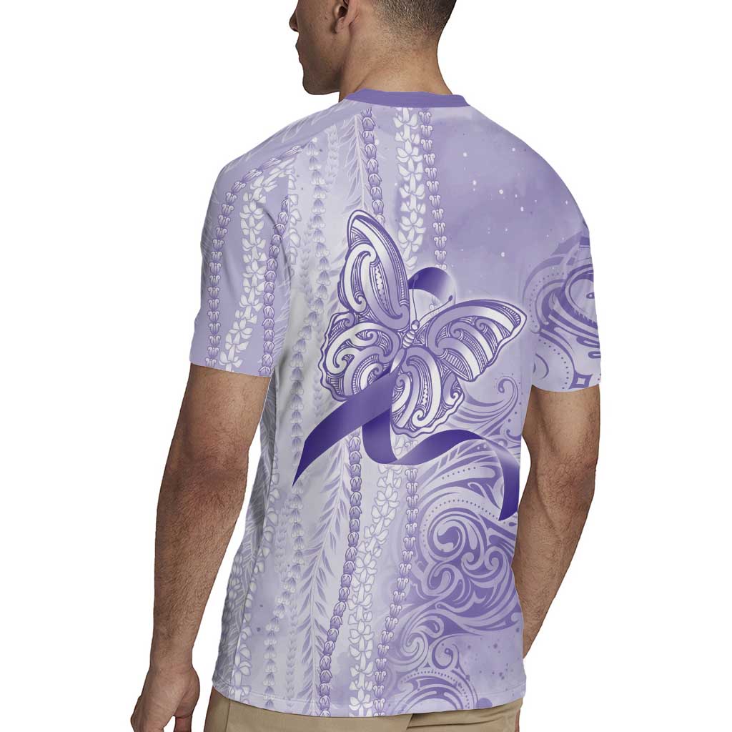 Epilepsy Awareness Rugby Jersey Maile Pikake Lokelani Crown Flower Lei Inspired