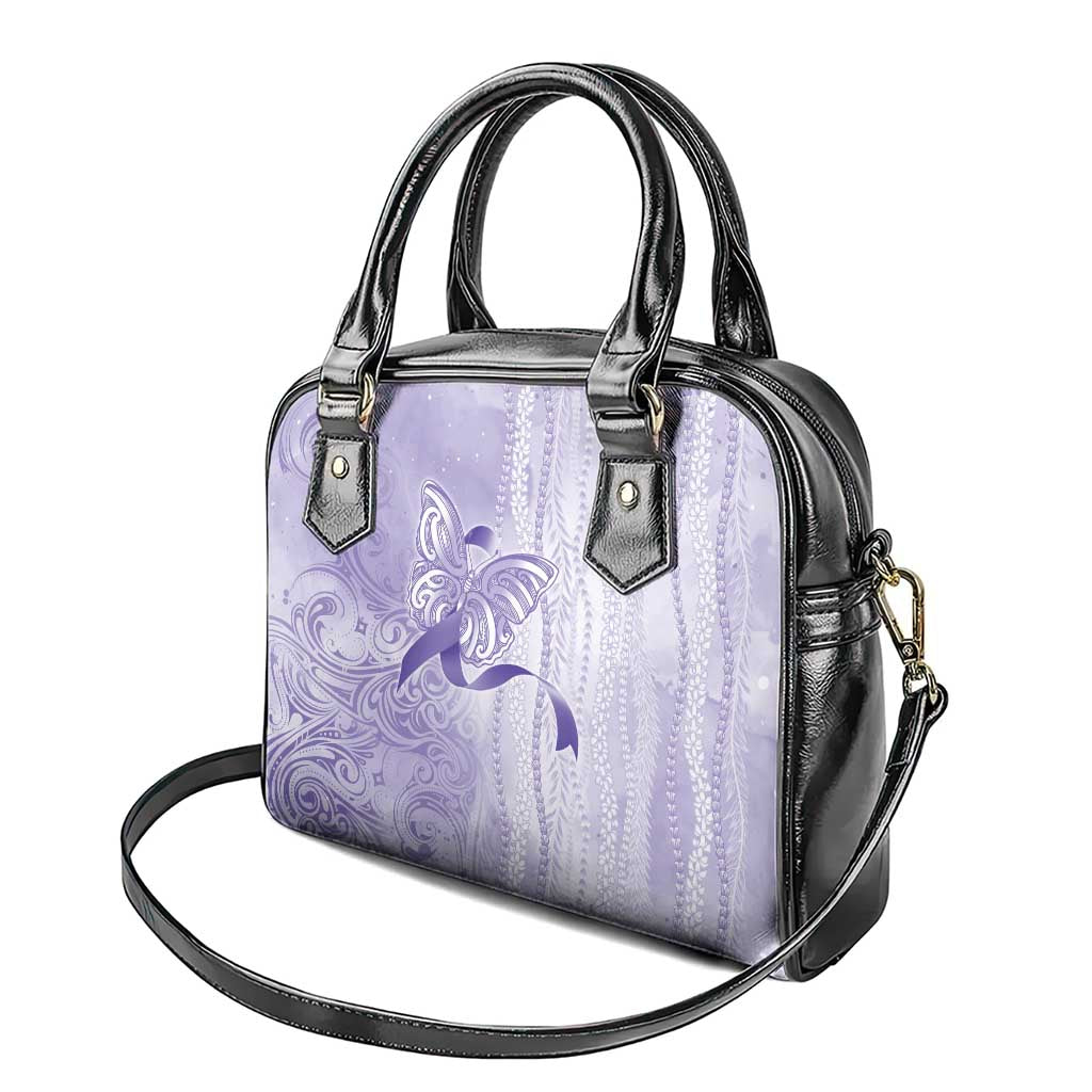 Epilepsy Awareness Shoulder Handbag Maile Pikake Lokelani Crown Flower Lei Inspired