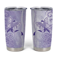 Epilepsy Awareness Tumbler Cup Maile Pikake Lokelani Crown Flower Lei Inspired