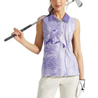 Epilepsy Awareness Women Sleeveless Polo Shirt Maile Pikake Lokelani Crown Flower Lei Inspired LT9 - Polynesian Pride