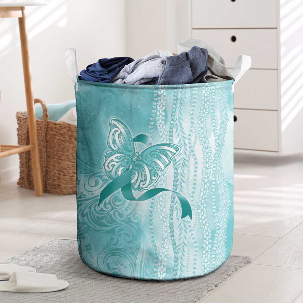 PTSD Awareness Laundry Basket Maile Pikake Lokelani Crown Flower Lei Inspired