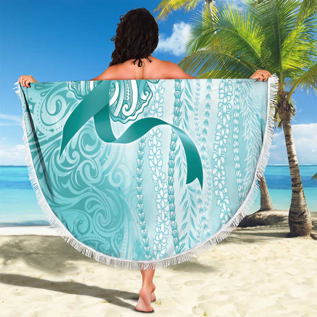 PTSD Awareness Beach Blanket Maile Pikake Lokelani Crown Flower Lei Inspired