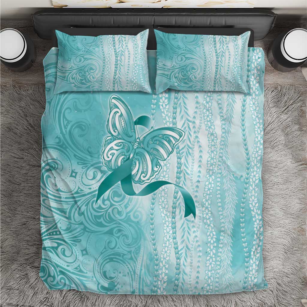 PTSD Awareness Bedding Set Maile Pikake Lokelani Crown Flower Lei Inspired