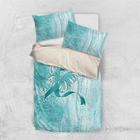 PTSD Awareness Bedding Set Maile Pikake Lokelani Crown Flower Lei Inspired