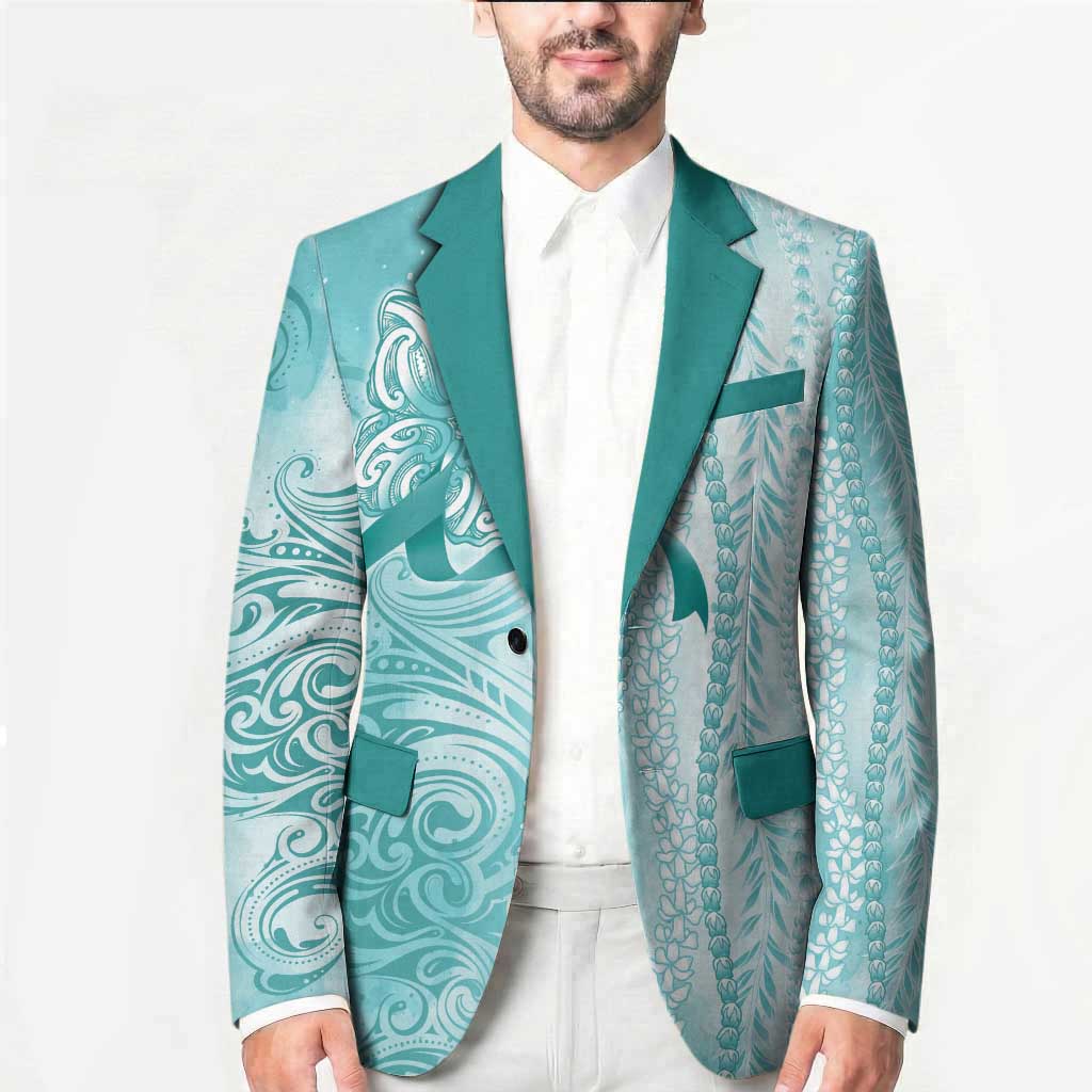 PTSD Awareness Blazer Maile Pikake Lokelani Crown Flower Lei Inspired