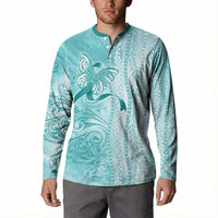 PTSD Awareness Button Sweatshirt Maile Pikake Lokelani Crown Flower Lei Inspired