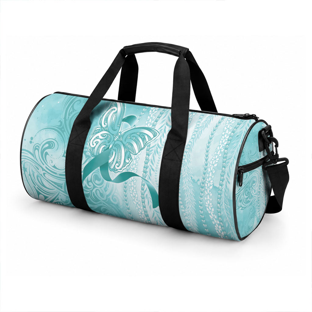 PTSD Support Duffle Bag Maile Pikake Lokelani Crown Flower Lei Inspired LT9 - Polynesian Pride