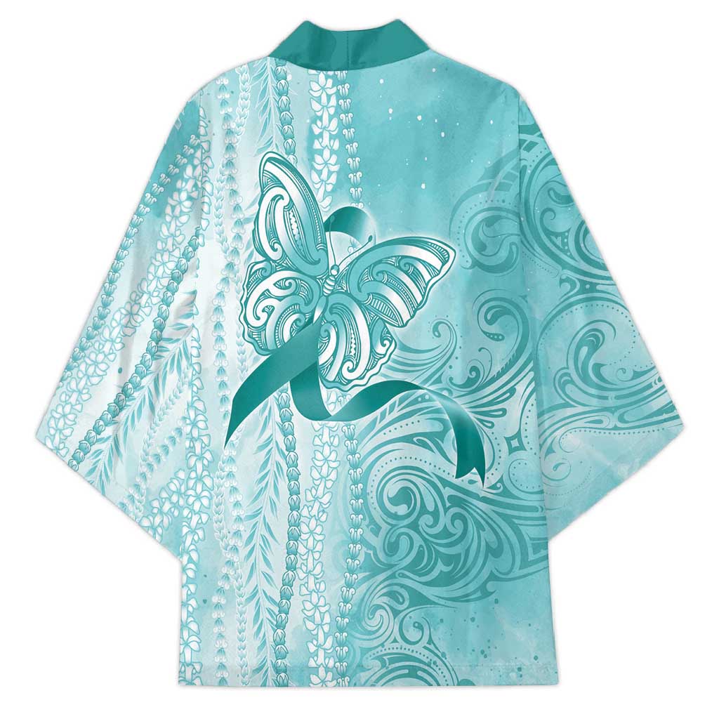PTSD Awareness Kimono Maile Pikake Lokelani Crown Flower Lei Inspired