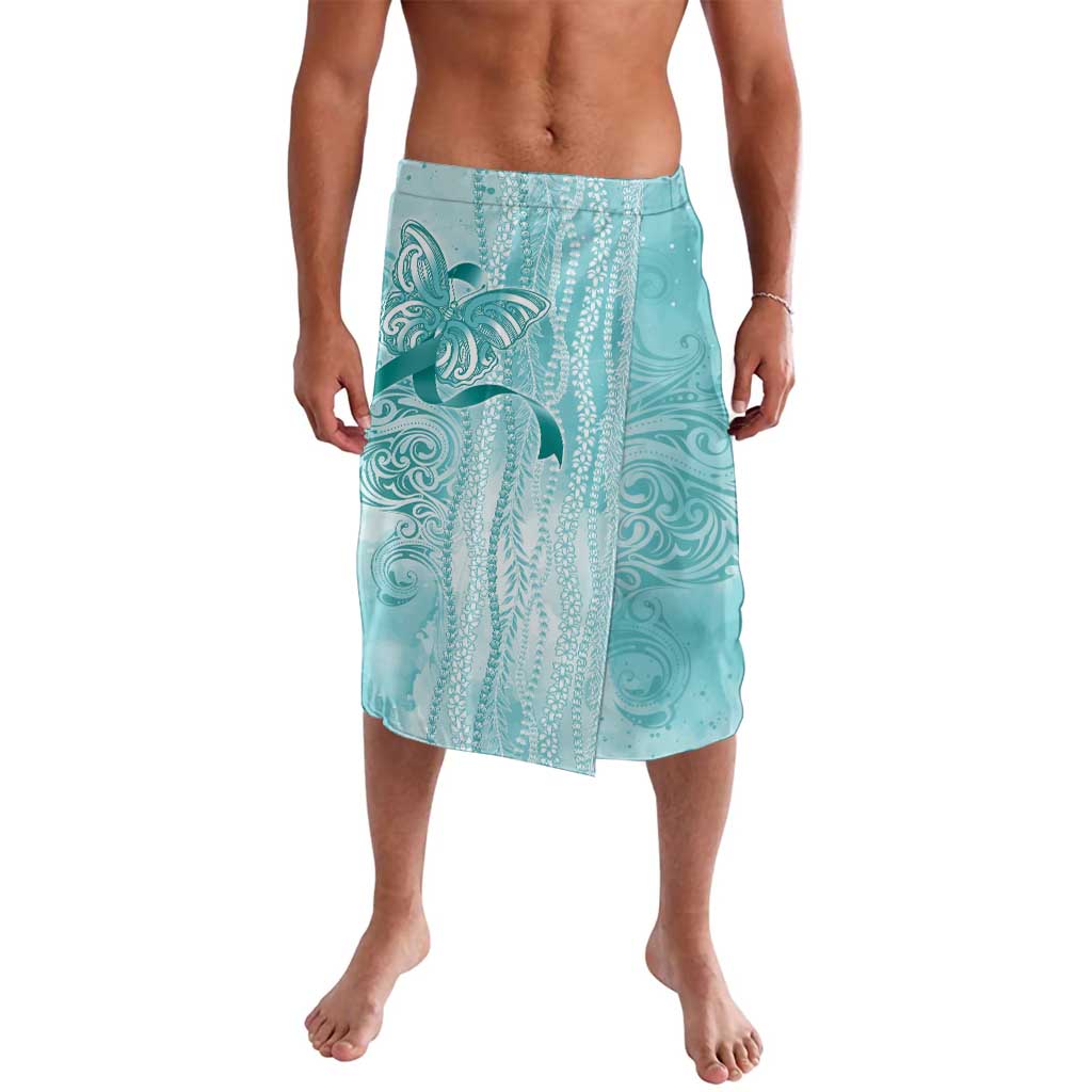 PTSD Awareness Lavalava Maile Pikake Lokelani Crown Flower Lei Inspired LT9 Teal - Polynesian Pride