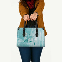 PTSD Awareness Leather Bag Maile Pikake Lokelani Crown Flower Lei Inspired