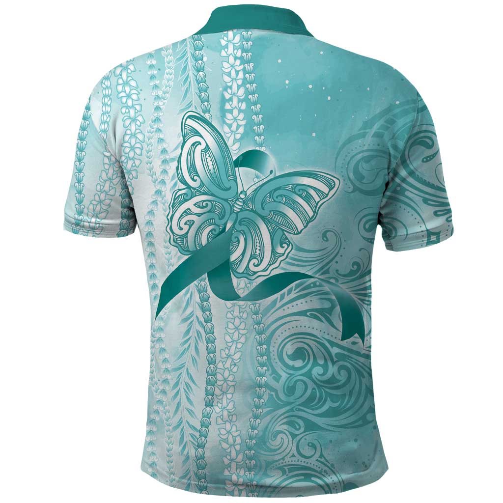 PTSD Awareness Polo Shirt Maile Pikake Lokelani Crown Flower Lei Inspired