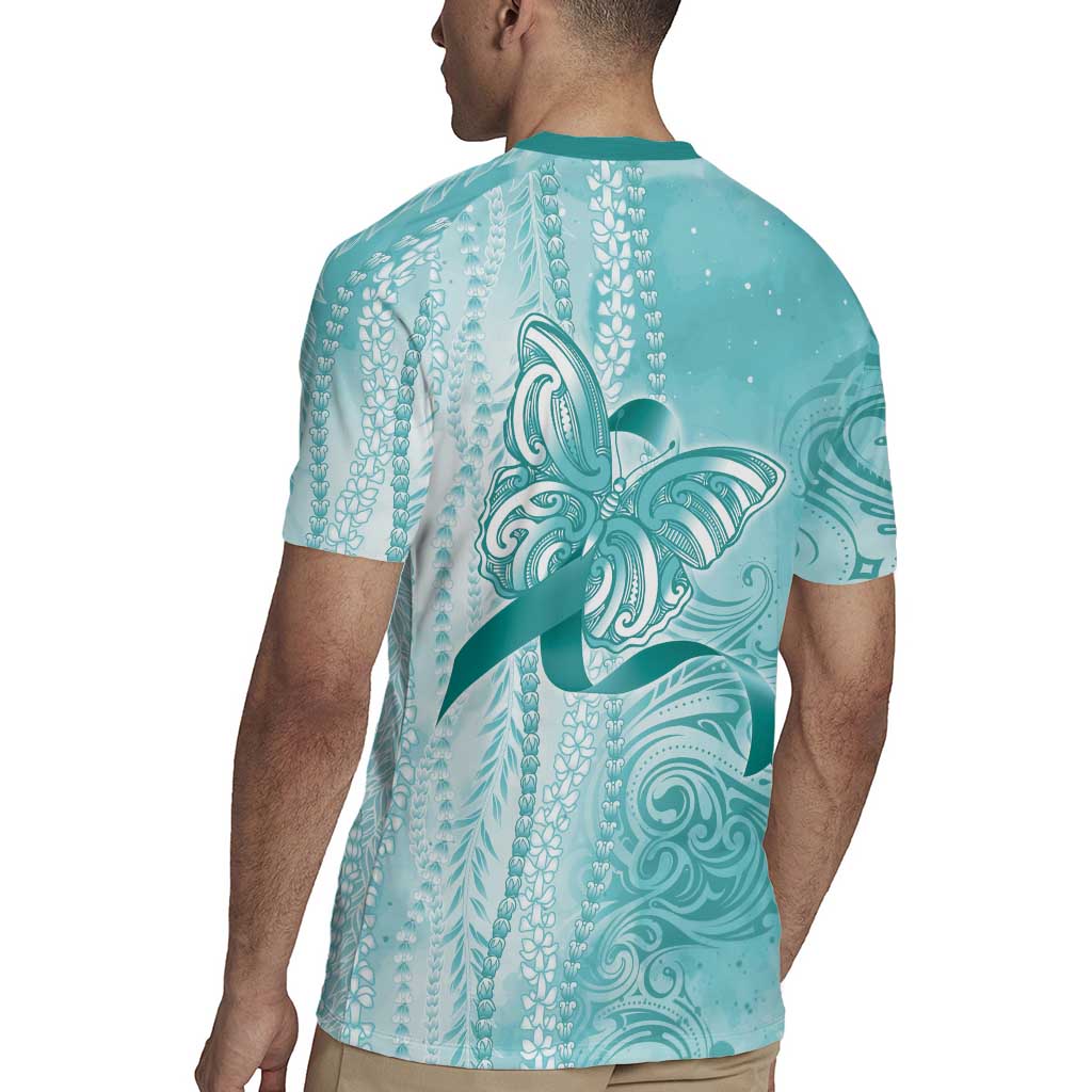 PTSD Awareness Rugby Jersey Maile Pikake Lokelani Crown Flower Lei Inspired