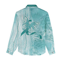 PTSD Awareness Women Casual Shirt Maile Pikake Lokelani Crown Flower Lei Inspired LT9 - Polynesian Pride