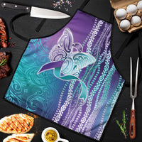 Suicide Prevention Awareness Apron Maile Pikake Lokelani Crown Flower Lei Inspired