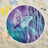 Suicide Prevention Awareness Beach Blanket Maile Pikake Lokelani Crown Flower Lei Inspired