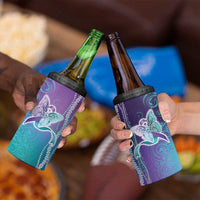 Suicide Prevention Awareness 4 in 1 Can Cooler Tumbler Maile Pikake Lokelani Crown Flower Lei Inspired LT9 - Polynesian Pride