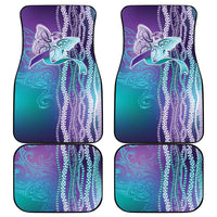Suicide Prevention Awareness Car Mats Maile Pikake Lokelani Crown Flower Lei Inspired LT9 - Polynesian Pride