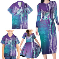 Suicide Prevention Awareness Family Matching Long Sleeve Bodycon Dress and Hawaiian Shirt Maile Pikake Lokelani Crown Flower Lei Inspired LT9 - Polynesian Pride
