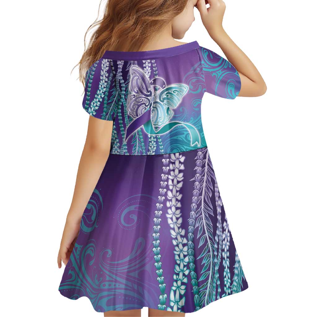 Suicide Prevention Awareness Family Matching Tank Maxi Dress and Hawaiian Shirt Maile Pikake Lokelani Crown Flower Lei Inspired LT9 - Polynesian Pride