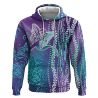 Suicide Prevention Awareness Hoodie Maile Pikake Lokelani Crown Flower Lei Inspired