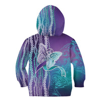 Suicide Prevention Awareness Kid Hoodie Maile Pikake Lokelani Crown Flower Lei Inspired