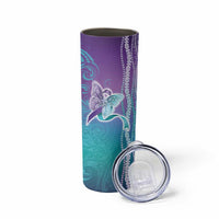 Suicide Prevention Awareness Skinny Tumbler Maile Pikake Lokelani Crown Flower Lei Inspired LT9 - Polynesian Pride