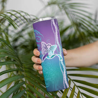 Suicide Prevention Awareness Skinny Tumbler Maile Pikake Lokelani Crown Flower Lei Inspired LT9 - Polynesian Pride